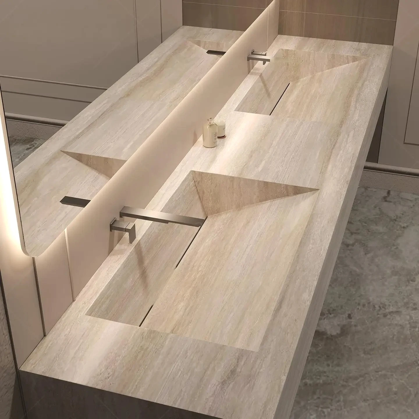 Custom Marble Seamless Stone Vanity Set Bathroom Vanity Bathroom Cabinet Bathroom Sets Bathroom Accessories Set Whirlpool Bathro